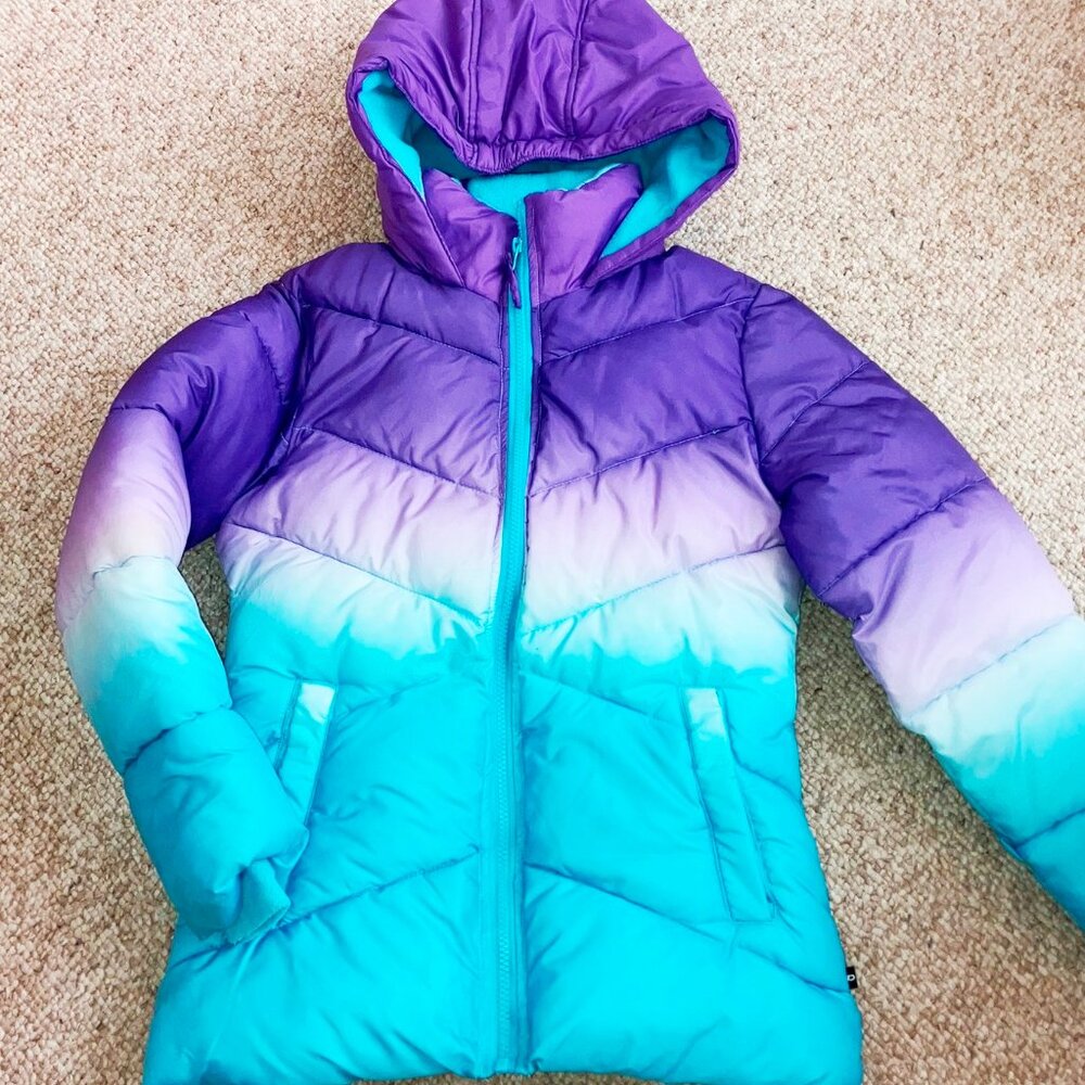 COPY - CB Sports Arctic Weather Protection Blue Purple Snow Puffer Kids Jacket …
